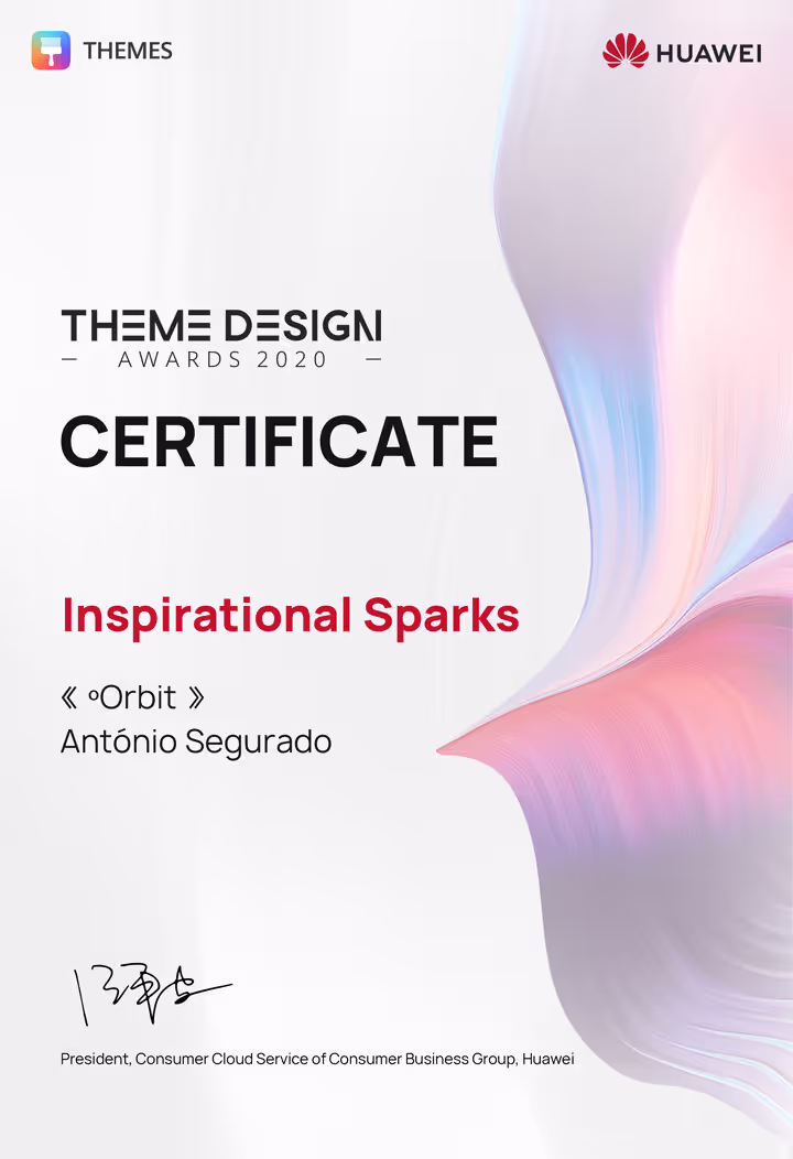 Orbit theme for Huawei — illustration by António 'Tone' Segurado